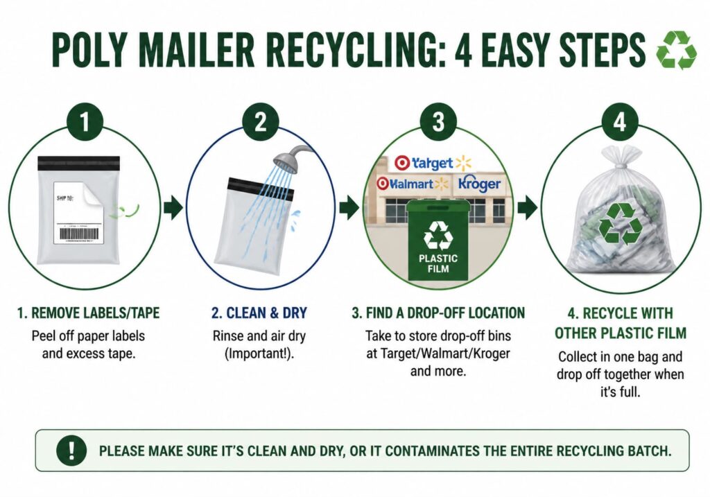 How to Recycle Poly Mailers- Step-by-Step