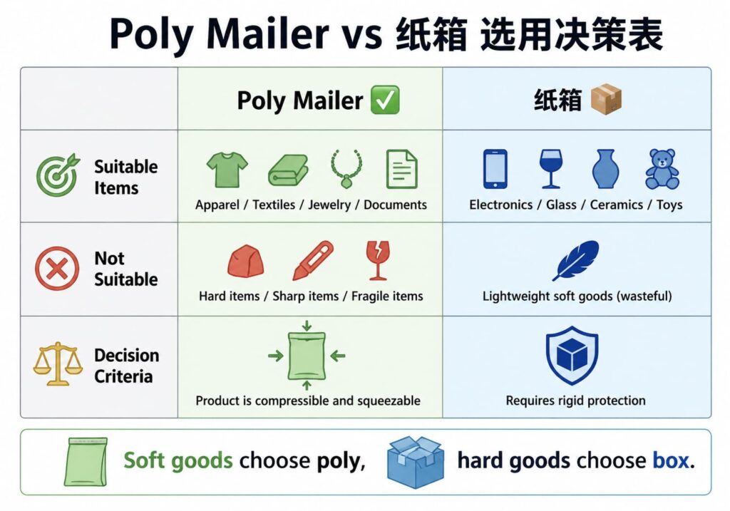 When to Use Poly Mailers (And When to Use Boxes)